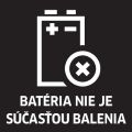 Bateria nie je sučastou 120px
